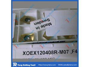 Seco brand carbide tungsten insert XOEX120408R-M07, carbide milling insert, CNC milling insert 